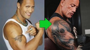 Why did Dwayne Johnson cover his Brahma Bull tattoo?
