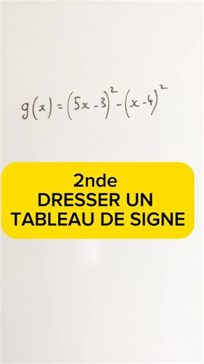 Savoir dresser un tableau de signe ##maths##prof#Maths#MaAstuces##Pour Toi | Rachid Derrouich