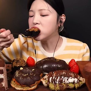13K views · 213 reactions | Waffles, Chocolate Cake, Donuts & Salt Bread | ASMR Mukbang | Rajni Parihar | Facebook