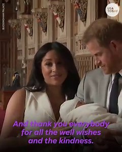 New mother, Meghan Markle, adores her new baby boy, Archie Harrison Mountbatten-Windsor. https://bit.ly/2H9yGfy | USA TODAY Video