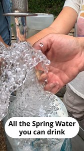 The best drinking water... and it's free. Three If By Land Hot Springs National Park #hotspringsarkansas #hotspringsnationalpark #springwater #family #FamilyAdventure #fbreelsfypシ゚viralシ | Three If By Land