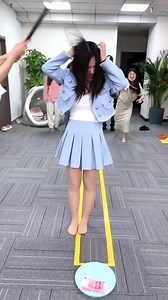 1.5K views · 30 reactions | Straight line challenge, this is really difficult, can you challenge it successfully? #officegames #funny #office #challenge #funny #teamgame #entertainment | Stump Out | Facebook