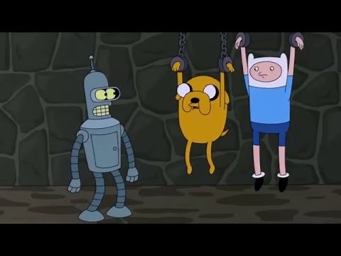 Futurama and Adventure Time crossover: Bender Meets Jake and Finn!