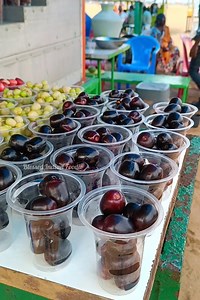 76K views · 1.2K reactions | Tamil woman selling healthy fruit salad at marina beach | Blessed Indian Foodie | Facebook