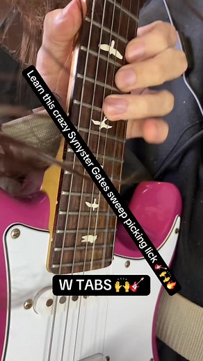 Learn Synyster Gates' Awesome Sweep Picking Lick