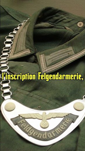 Why did the Feldgendarmerie wear a chain during the war?