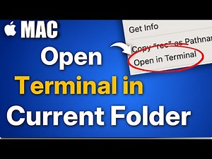 How to Open Terminal in Current Folder on Mac