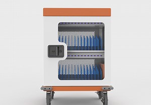 [Hot Item] Education Equipment 32 Port USB Charging Cabinet Cart for Laptop Tablet Phone Chromebook iPad
