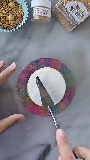 Loving this glamorous cookie by @nataliemariebakes 🤩! She used our Gold Glitter and So Fancy sprinkles to top this beautiful cookie! ✨ #ShopSweetsandTreats #sprinkles #sugarcookie #sugarcookies #cookiedecorating #cookierecipe SO FANCY SPRINKLES: https://www.shopsweetsandtreats.com/sprinkles-mix-so-fancy | Sweets & Treats Boutique