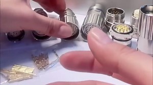 M23 Female 12Pin Connector Solder Type For Cable Shield 90 Degree