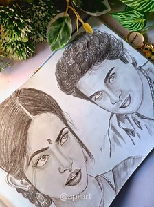 Taj Mahal Tamil Movie Pencil Sketch Graphite Art