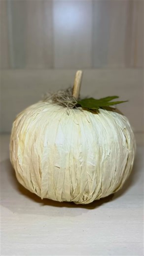 Grass skirt raffia pumpkin dollar tree DIY #falldiy #dollartreediy #CraftyBeach | Crafty Beach