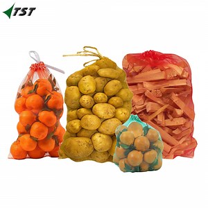 [Hot Item] Monofilament Mesh Bags for Packaging Onions Wholesale Mesh Onion Bags for Packing Vegetables and Fruits