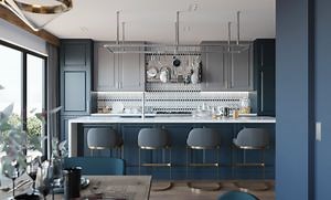 [Hot Item] Full Set Solid Wood Cabinet Furniture American Shaker Modern Solid Wood Kitchen Cabinets Kitchen Furniture