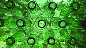 Empty Bottles Slider Shot Empty Glass Stock Footage Video (100% Royalty-free) 1073232557 | Shutterstock