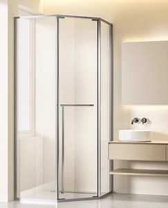 [Hot Item] Elegant Plexiglass Shower Doors with Robust Metal Window Frame Design