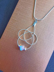Guitar String Necklace | Ocean Jasper Natural Stone | Handmade Upcycled Stainless Steel | Musical Jewelry | Gift for Women - Etsy
