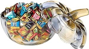 Glass Pumpkin Jar with Lids for Candy Cookies Chocolate Nuts Decorative Wedding Kitchen Food Storage Coanister Halloween Christmas Home Warming Gifts Two Sizes