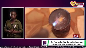 Dr. Mrs. Bennetta Koomson, researcher and senior Lecturer, Dept. of Material Engineering, KNUST explains the effects of heavy metal exposure caused by illegal mining activities. #LuvInTheMorning | Luv 99.5 FM | Facebook