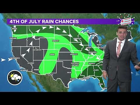 Will it rain during fireworks on July 4th? (2022 Forecast)