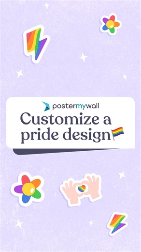 Design a #pride piece with us 💖 #LoveisLove #PrideMonth https://bit.ly/PrideDesignTemplates | PosterMyWall