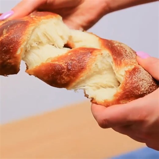 Soft and Salty Pretzel Challah! Try it this week for Shabbat - or any time! Full recipe: Chabad.org/3541801 | Chabad.org