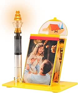 DIY Picture Frame 4x6 Photo Frames, Birthday Gifts for Girls Boys Gift with Color Changing Led Light (Yellow)