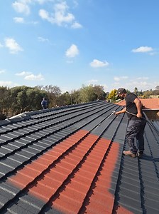 Charcoal Roof Transformation by Team Flawless — Airless Spray Painting