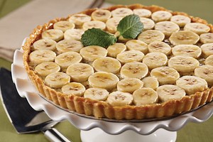 Banana and Chocolate Tart