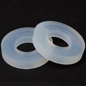 [Hot Item] Molded High Temperature Resistancesilicone Flat Gasket Silica Washer Silicone Rubber Cushion Washer