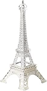 FASHIONCRAFT 2301 Eiffel Tower Centerpiece in Clear Acrylic Plastic with Colorful LED Lights, Paris Party Favor, Wedding Favor, 1 Piece