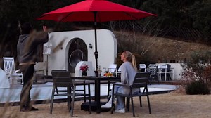 AreShark 9FT Patio Umbrella with Solar Lights, 32 Lighted Pool Umbrella w/Tilt and Crank, Outdoor Market Solar Umbrellas for Garden, Deck, Backyard, Pool and Beach, Orange