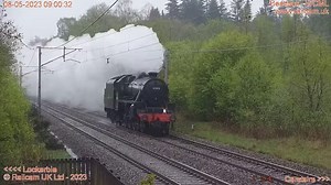 25K views · 2.1K reactions | Jacobite bound The Keighley and Worth Valley Railway (official)'s LMS Stanier Class 5 No. 45212, operated by West Coast Railways, unusually (for mainline operations) running light engine. ℹ️ 0Z52 #Carnforth Steamtown to Tom Na Faire Depot #FortWilliam  #Beattock  08/05/22 | Railcam | Facebook