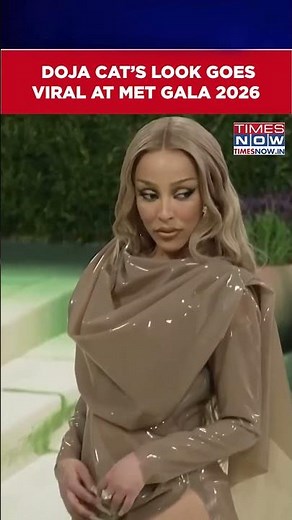 Doja Cat Stuns In Bold ‘Nude Latex’ Look At The Met Gala 2026 #shorts