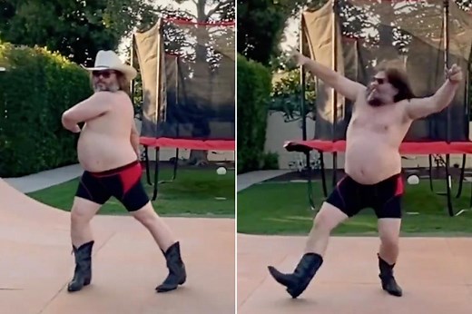 Jack Black makes TikTok debut with shirtless quarantine dance