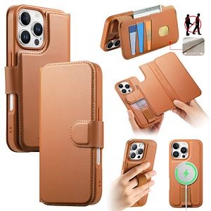 [Hot Item] Caseneo Magnetic RFID Blocking Wallet Detachable Leather Phone Cover for iPhone 16 PRO Max/16e/16 PRO/16 Plus/15 PRO Max/15 /14