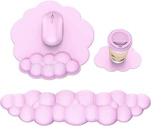 Pink MS Excel Shortcut Mouse Pad Desk Mat,Large Excel Cheat Sheet Desk Pad,Spreadsheet Keyboard Mats Mousepad,Non-Slip Stitched Edge,Office Desk Essentials for Women,31.5 * 15.7 inch