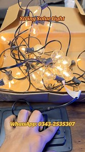 Solar string Light 03432535307. #solarlight #fairylight #foryoupagereels #foryouシ #amberstore #india #lahore #karachi | Amber Store