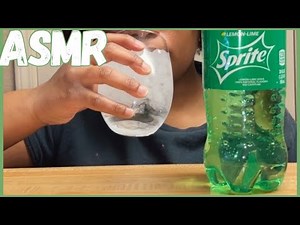 ASMR SPRITE SODA | BURPING & DRINKING SOUNDS + ICE CRUNCHING | 먹방