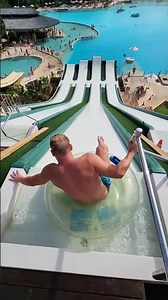 Jump on the donut from insane slide 🫢😎