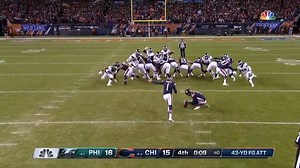 On this day in 2019... (🎥 - @NFL) Roses are red Pigs go oink Da Bears season is gonna end... On a double doink! | NFL on CBS
