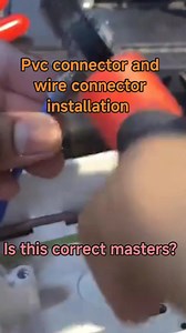 Pvc and wire connector installation #electrician #wires #connector #electricidad #electrical #fypシ゚viralシ #fypviralシ #viralreelschallenge #trendingreelsvideo #fypageシ #trendingreel #viralvideochallenge #highlights 👍⚡👏 | diolonz