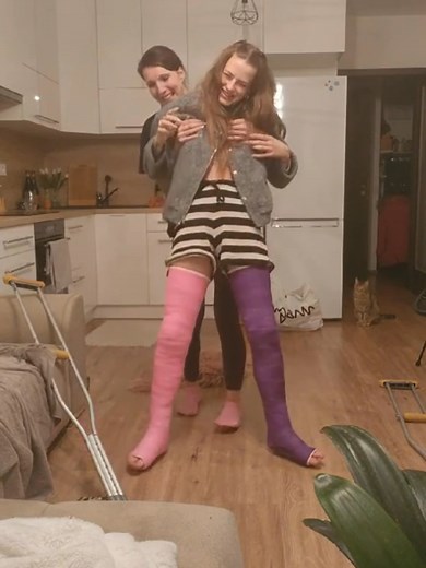 Trying to Stand in Long Leg Casts: A Braced Life