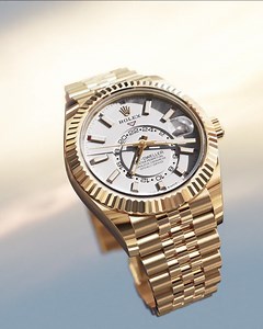 The symphony of reflections. Sophisticated, technical and distinguished, the Oyster Perpetual Sky-Dweller in 18 kt yellow or Everose gold is now available with a Jubilee bracelet. Designed to enable tireless travelers to rapidly find their bearings, the @Rolex Sky-Dweller reaffirms its elegance and is a delight to the senses. #Rolex #SkyDweller #WatchesandWonders2024 | London Jewelers | Facebook