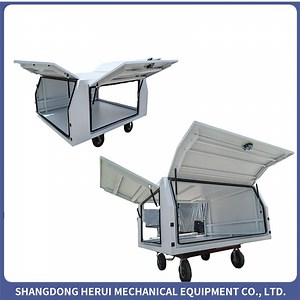 [Hot Item] Wholesale Aluminum Ute Canopy Tool Box Ute Canopy with Three Lids