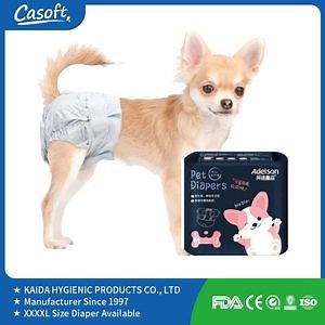 [Hot Item] Daily Used Disposable Pet Diaper with Clothlike Film PE Film Disposable Female and Female Dog Menstrual Diaper