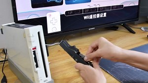 TechKen Remote Controller with Nunchuck for Wii, Bulit in Motion Plus Joystick Gamepad Compatible with Wii (Black)