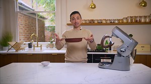 A throwback to his childhood, Theo Michaels brandy chocolate mousse is taken straight from his mum’s repertoire. Whipped egg whites, cocoa and hot chocolate powder are folded together using our Chef Baker XL to create a light, fluffy mousse that’s set in an elegant doughnut cake tin. Dressed with crumbled rich tea biscuits, honeycomb chocolate, fresh summer berries and, of course, lashings of whipped cream, this impressive summer showstopper is so simple to make. Perfect for making the day befor