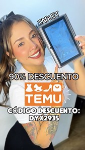 1.3K views · 42 reactions |  90% DE DESCUENTO en esta tablet que compré en Temu  Usa el código:  dyx2935 en la barra de búsqueda de la app  Solo para nuevos usuarios  Envío y devoluciones GRATIS hasta 90 días  ENLACE EN BIO para aprovechar el descuento #temufinds #temuhaul #amorcontemu #temulovers #temudeals #fyp #tabletdeal #unboxingtemu #temu90 #comprasinteligentes | Yo soy Katty Santos | Facebook
