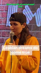 Lesbian comedian makes dreams come true #comedyreels #lesbian #funnyvideos #gayfriendly #Pride #jokes #lgbtqia | Ashley gavin
